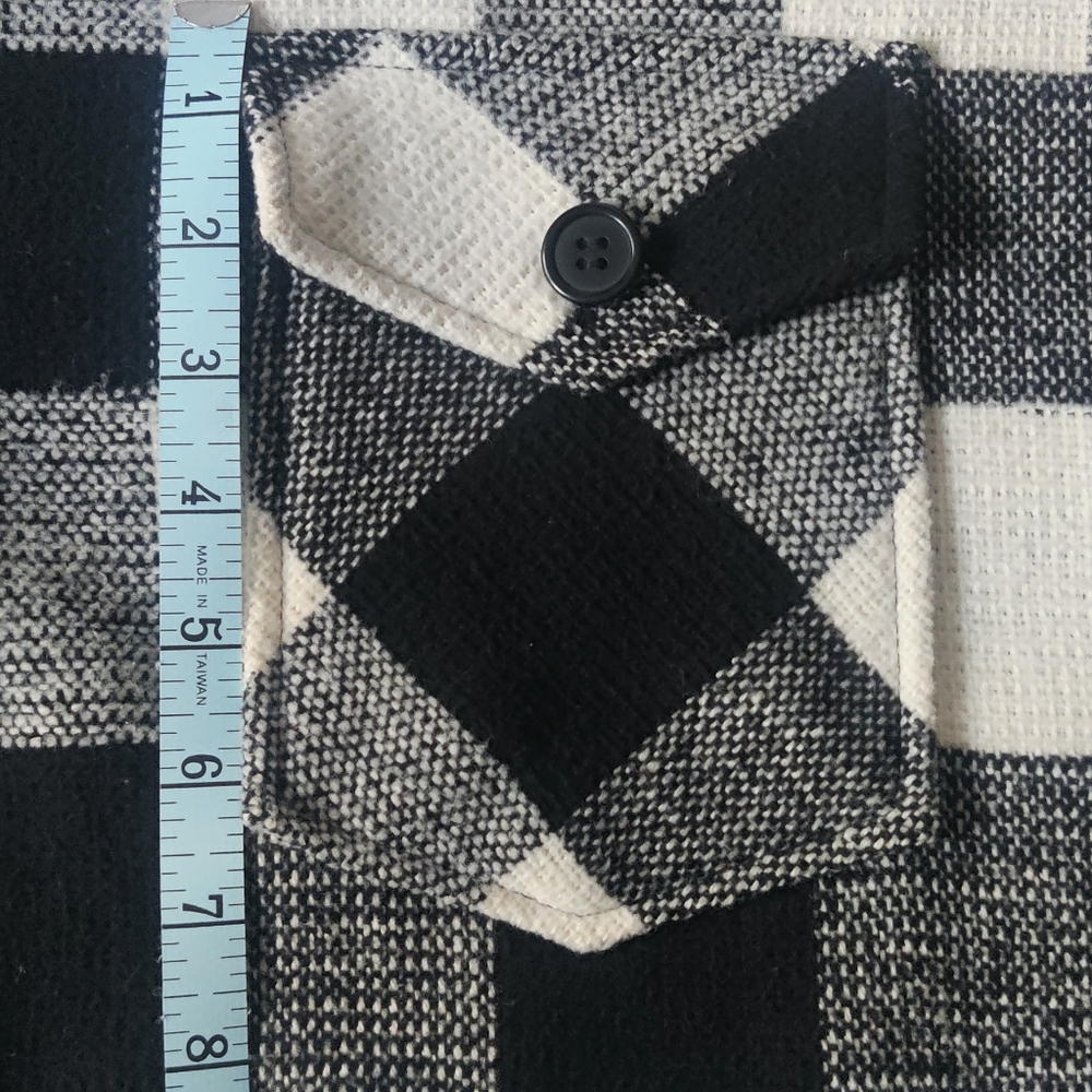 RDI Black and White Plaid Button Up - Picture 6 of 8